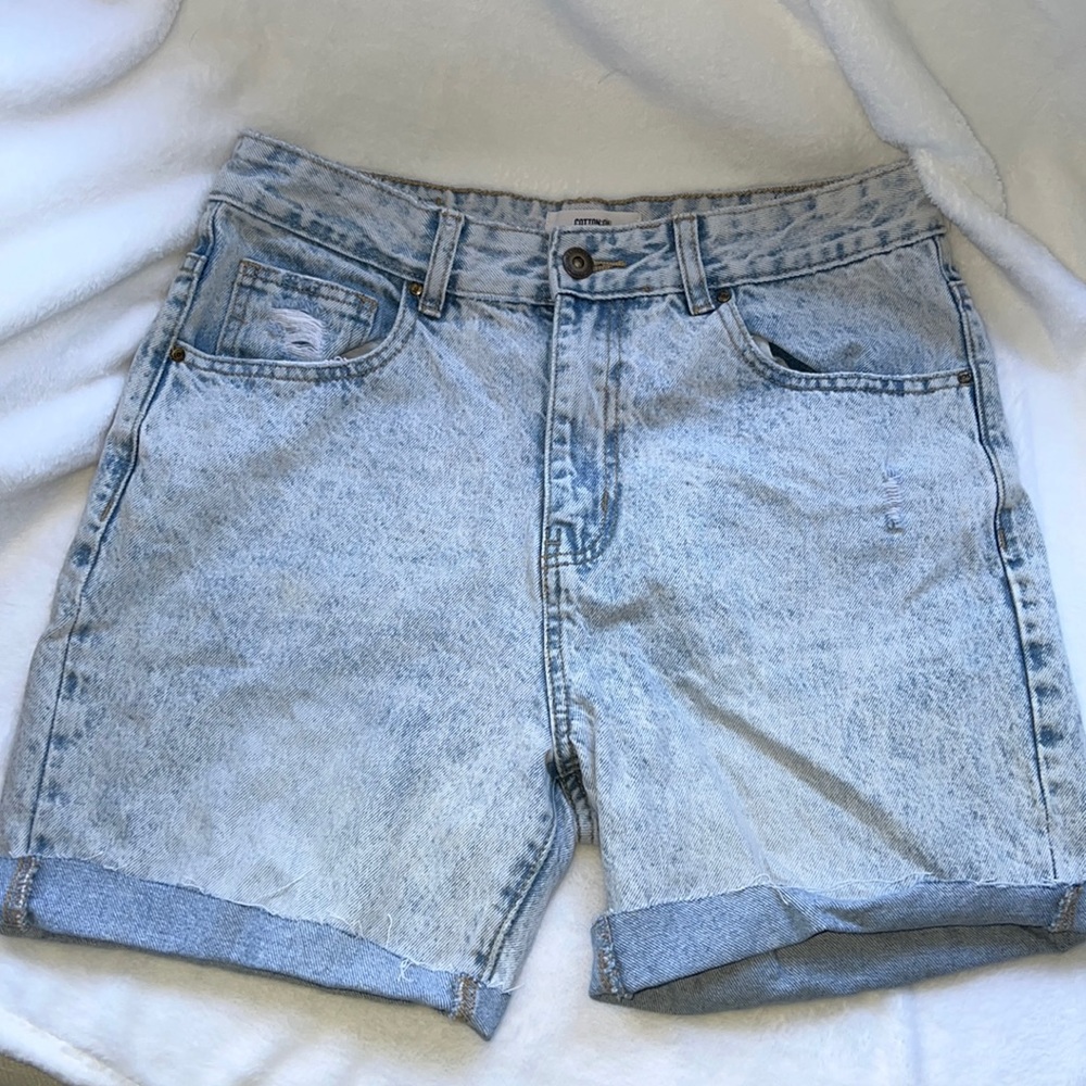 Cotton On Mom Denim Shorts